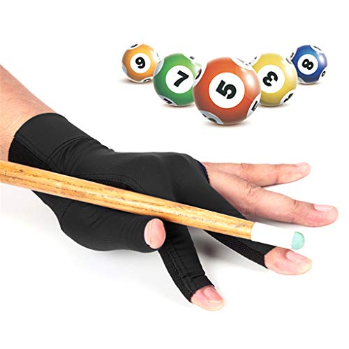 海外輸入品 ビリヤード Quick-Dry Breathable Billiard Glove for Left Bridge Hand Professional 3 Fingers Lycra Stretchable Pool Cue Snooker Glove Snooker Carom Billiard Pool Cue Sport Glove Handwear Gift for Men Women Player海外輸入品 ビリヤード