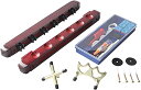 海外輸入品 ビリヤード BETTERLINE Billiard Wooden Cue Rack for 6 Pool Sticks, Cue Bridge Sp...