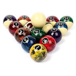 海外輸入品 ビリヤード CUPPA Professional Pool Balls/Billiard Balls Set, Complete 16 Balls for Pool Tables (Dark Style)海外輸入品 ビリヤード