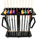 海外輸入品 ビリヤード ISZY Billiards Pool Stick Rack - Cue Rack Only - Wood Floor Stand Ho...
