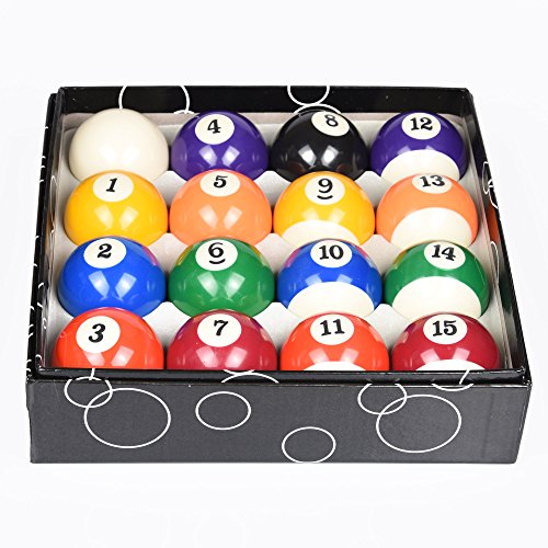 海外輸入品 ビリヤード ISPiRiTo Billiard Ball Set Regulation Size 2-1/4 Inch Pool Balls Set Complete 16 Balls American Style Resin Balls Pool Table Accessories海外輸入品 ビリヤード