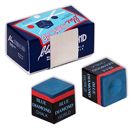 海外輸入品 ビリヤード Blue Diamond Billiard Chalk w/Certilogo Protection 2 pcs海外輸入品 ビリヤード