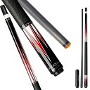 海外輸入品 ビリヤード KONLLEN Carbon Fiber Pool Cue Stick Real Inlay Billiard Cue (12.5mm Tip, Low Deflection Technology Shaft, 3/8 * 8 Joint, 4 Pieces of Carbon Tube Inside Butt, Leather Handle, with Extension)海外輸入品 ビリヤード