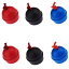 海外輸入品 ビリヤード powe QIANG 6 Pack Rubber Pool Table Billiard Cue Chalk Holders with Cord，Billiards Pool Table Rubber Chalk Holder，cue tips chalk holder(3 Colors)海外輸入品 ビリヤード