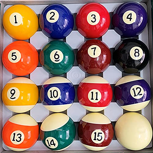 海外輸入品 ビリヤード Pool Balls Set 2-1/4" Billiard Table Balls Regulation Size, Complete 16 Re..