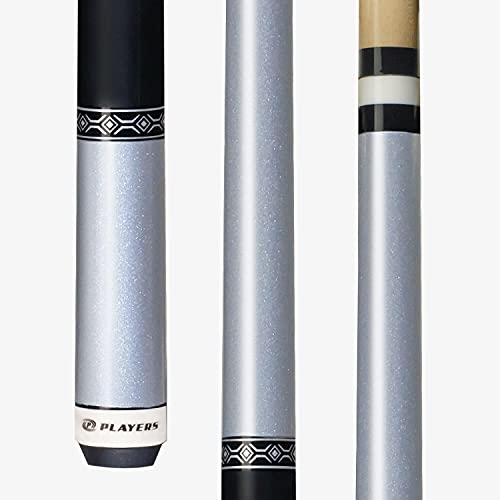 海外輸入品 ビリヤード Players C603 Metallic Silver Stealth Matte Wrap Pool/Billiards Cue Stick海外輸入品 ビリヤード