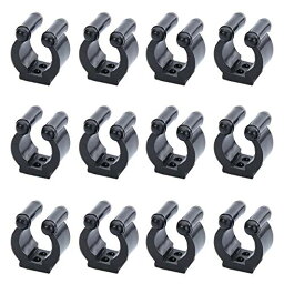 海外輸入品 ビリヤード lasenersm 12 Pieces Snooker Cue Locating Clip Holder Billiards Cue Locating Clip Holder Fishing Rod Storage Clips Cue Holder Cue Racks Set Snooker Game Tool Accessories(Large Size, Black)海外輸入品 ビリヤード