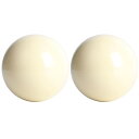 海外輸入品 ビリヤード POCREATION Billards Ball, Snooker Pool Ball, 2Pcs White Billiard Bal...