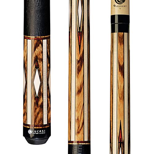 ͢ ӥ䡼 LUCASI LZC33 Custom Billiards Pool Cue Stick - Zero Flex Low Deflection Shaft, Everest Tip, Genuine Leather Wrap and Precision Inlays͢ ӥ䡼