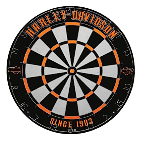 海外輸入品 ダーツ ダーツボード Harley-Davidson Legend Tournament Dartboard - Black & Orange, 18 in. 61985海外輸入品 ダーツ ダーツボード