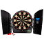 海外輸入品 ダーツ ダーツボード Franklin Sports Electronic Dart Board Set - Soft Tip Electric Dartboard with Digital Scoreboard + Cabinet - Adults + Family Set - (6) Darts Included - FS3000, Black海外輸入品 ダーツ ダーツボード