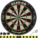 海外輸入品 ダーツ ダーツボード Viper Dead-On Tournament Bristle Steel Tip Dartboard Set with S...