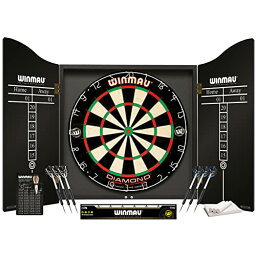 海外輸入品 ダーツ ダーツボード Winmau Professional Darts Set (Cabinet, Diamond Plus Dartboard and 6 Darts)海外輸入品 ダーツ ダーツボード