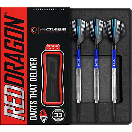 海外輸入品 ダーツ RED DRAGON Razor Edge Original 33g Tungsten Darts with Flights and Stems海外輸入品 ダーツ