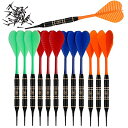 海外輸入品 ダーツ SHOT TAKER CO. EST. 2017 Soft Tip Darts Set |12 pc Bar Darts | 50 Extr...
