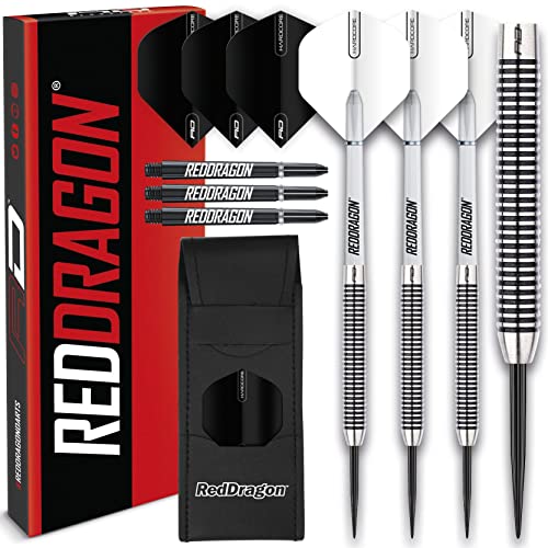 海外輸入品 ダーツ Red Dragon Pegasus: 22g - Tungsten Darts Set with White Stems, White Flights and Wallet海外輸入品 ダーツ