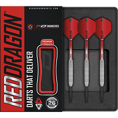 海外輸入品 ダーツ RED DRAGON Hell Fire B: 26g Tungsten Darts Set with Flights & Stems海外輸入品 ダーツ