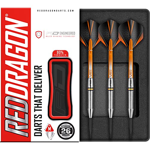 海外輸入品 ダーツ RED DRAGON Amberjack 17: 26g Tungsten Darts Set with Flights and Shafts (Stems)海外輸入品 ダーツ