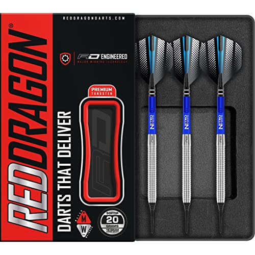 海外輸入品 ダーツ RED DRAGON Razor Edge Original 18 Gram Tungsten Softip Darts Set with Flights and Stems海外輸入品 ダーツ