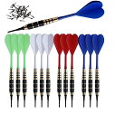 海外輸入品 ダーツ SHOT TAKER CO. EST. 2017 Soft Tip Darts Set |12 pc Bar Darts | 50 Extr...