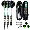 海外輸入品 ダーツ Soft tip Darts Set 18 Gram - Professional Darts Plastic Tip with Brass...