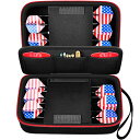海外輸入品 ダーツ ALKOO Dart Case Holder Bag for 12 pcs Steel and Soft Tip Darts Set, St...