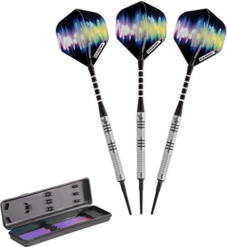 海外輸入品 ダーツ Elkadart unisex adult Elkadart Ultra Sonic 80 Tungsten Soft Tip Darts with Storage Travel Case 16 Grams Black 16g US海外輸入品 ダーツ