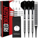 海外輸入品 ダーツ RED DRAGON Pegasus Soft TIP Darts Set - 20 Gram - Black Stems and Blac...