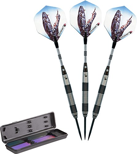 海外輸入品 ダーツ Elkadart Black Mamba 80% Tungsten Steel Tip Darts with Storage/Travel Case, 20 Grams海外輸入品 ダーツ