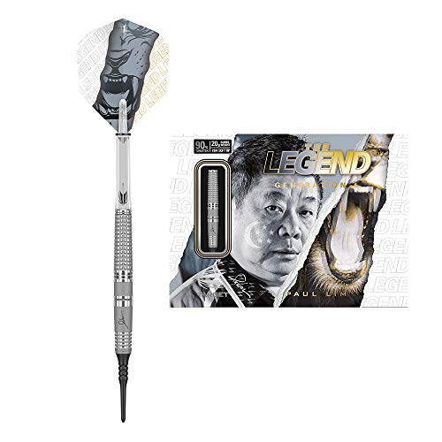 海外輸入品 ダーツ Target Darts Paul LIM Legend Gen 4 Japan 20G 95% Tungsten Soft Tip Darts Set, Grey and Clear海外輸入品 ダーツ