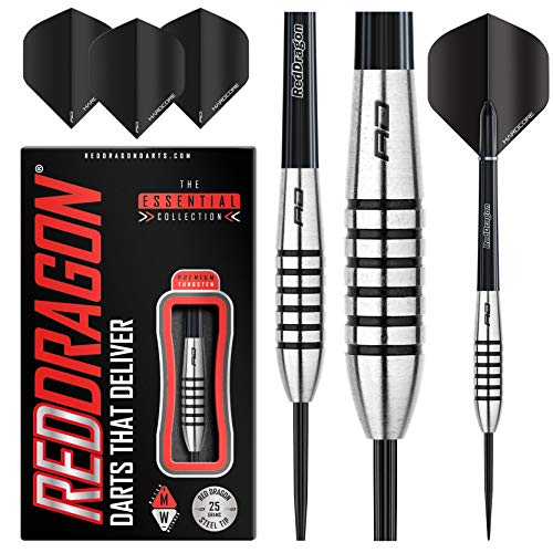 海外輸入品 ダーツ RED DRAGON Swingfire 2: 25g Flightmaster - Tungsten Steeltip Darts Set with Flights and Stems海外輸入品 ダーツ