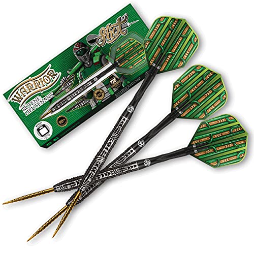 海外輸入品 ダーツ Shot! Darts Warrior Rutene 90% Tungsten Pro Throwing Darts Steel Tip Set Professional ? Made in New Zealand ? Designed Dart Flights for Women & Men ? Metal Tip B…