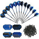 海外輸入品 ダーツ GWHOLE Soft Tip Darts Set, 12pcs Aluminum Metal Body Professional Dart...