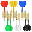 海外輸入品 ダーツ Accmor 18 Pack Steel Tip Darts - 18 Gram Metal Dart Set for Dartboard海...