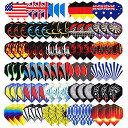 COAi _[c tCg Niubixx Standard Dart Flights 30 Sets 90 Pcs Durable PET and Laser Replacement Feather Tail Wing - Perfect Accessories Equipment Supplies for Dart GamesCOAi _[c tCg