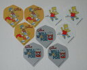 海外輸入品 ダーツ フライト US Darts - 3 Sets (9 Flights) Simpsons Bart Homer Duff Standard Dart Flights海外輸入品 ダーツ フライト