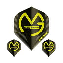 海外輸入品 ダーツ フライト Winmau Mega Standard Michael Van Gerwen Dart Flights, MvG Black, ...