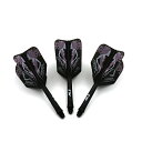 海外輸入品 ダーツ フライト CUESOUL Integrated Dart Shaft and Flights L-Dart Shaft 21mm,Blck ...