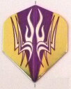 海外輸入品 ダーツ フライト 5 Sets #35975 AmeriThon Gold on Purple Tribal Metallic Dart Fligh...