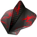 海外輸入品 ダーツ フライト RED DRAGON Hardcore 2D Holographic Dragon Extra Thick Standard Da...