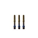 海外輸入品 ダーツ シャフト NineDartOut.us Fit Shaft METAL -Titanium-Burnt -Slim Spinning-#1-...