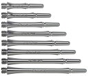 海外輸入品 ダーツ シャフト NineDartOut.us Fit Shaft Duralumin 3 Pack Slim (Spinning) (#2-18m...
