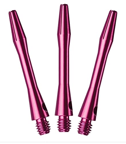 海外輸入品 ダーツ シャフト US Darts - 3 Sets (9 shafts) Pink Aluminum Dart Shafts + O'rings, Ex-Short海外輸入品 ダーツ シャフト