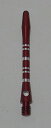 海外輸入品 ダーツ シャフト US Darts - Striped RED Aluminum Shafts - 3 Sets (9 shafts), 2BA I...
