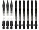 海外輸入品 ダーツ シャフト US Darts - Striped Jailbird Black Aluminum Dart Shafts - 3 Sets (...