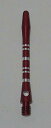 海外輸入品 ダーツ シャフト US Darts - Striped RED Aluminum Shafts - 3 Sets (9 shafts), 2BA S...