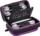 海外輸入品 ダーツ Casemaster by GLD Products Plazma Pro Dart Case Black with Amethyst Zi...