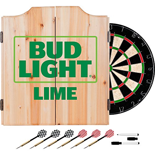 ͢  Bud Light Lime Wood Dart Cabinet Set͢ 