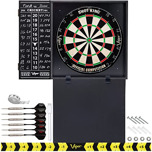 海外輸入品 ダーツ Viper by GLD Products Steadfast Dart Backboard with Shot King Sisal Board, Black海外輸入品 ダーツ