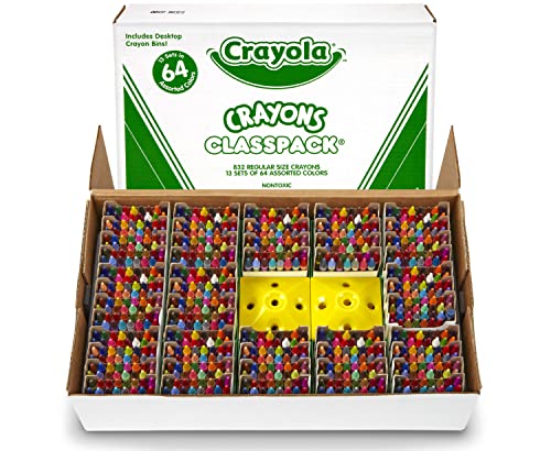 クレヨラ アメリカ 海外輸入 知育玩具 Crayola Crayon Classpack (832 Count), Bulk School Supplies for Classrooms,13 Sets of 64 Crayons, Kids Arts Crafts Suppliesクレヨラ アメリカ 海外輸入 知育玩具